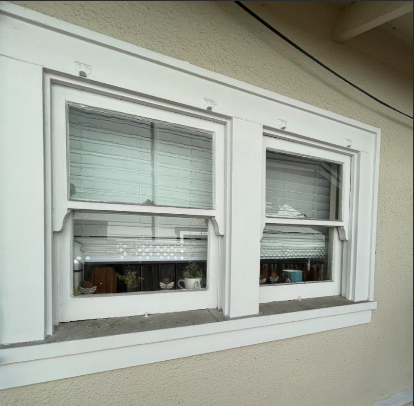 Window sills and frames before detailing